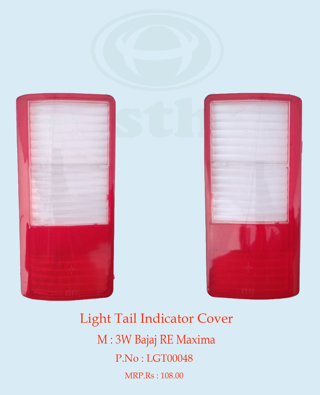 Light Tail Indicator Cover 3W Bajaj RE Maxima